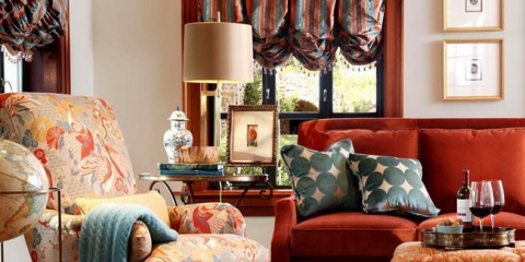 Rakouské závěsy (55 fotografií): reprezentativnost a romantika v jednom řešení